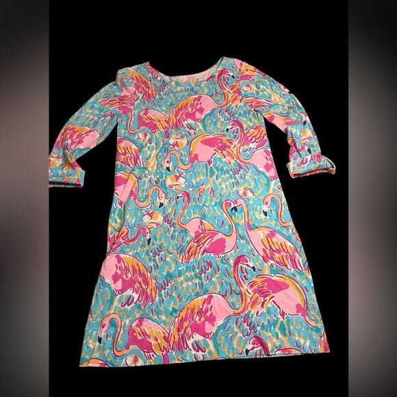 Lilly Pulitzer Dresses & Skirts - Lilly Pulitzer Linden Dress - Flamingo Peel-N-Eat Pattern Size Medium